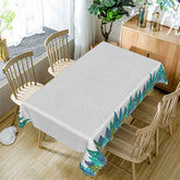 Aperturee - Green Pine Trees Christmas Party Pattern Tablecloth